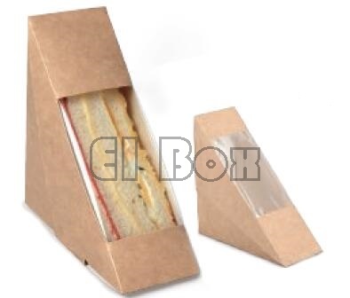 Kraft Sandwich Box PLA Box