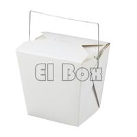 White Square Noodle Boxes with Handle 16oz/26oz 500pcs/case