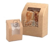 Kraft Chiken Roll Box-PLA Window