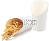 White Cardboard Open Wrap Cup