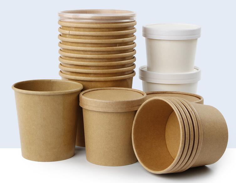 Asia Box Soup Cup paper soup container take away soup noodle containers soup cup paper